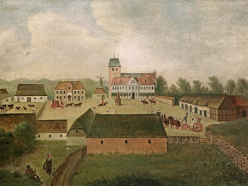 1796-Rasmus Henrik Kruse - Veduta del monastero di Vestervig al tempo di Jens de Moldrup